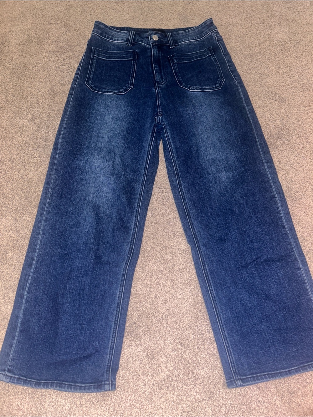 Quince Women’s High-Rise stretch wide leg Jean